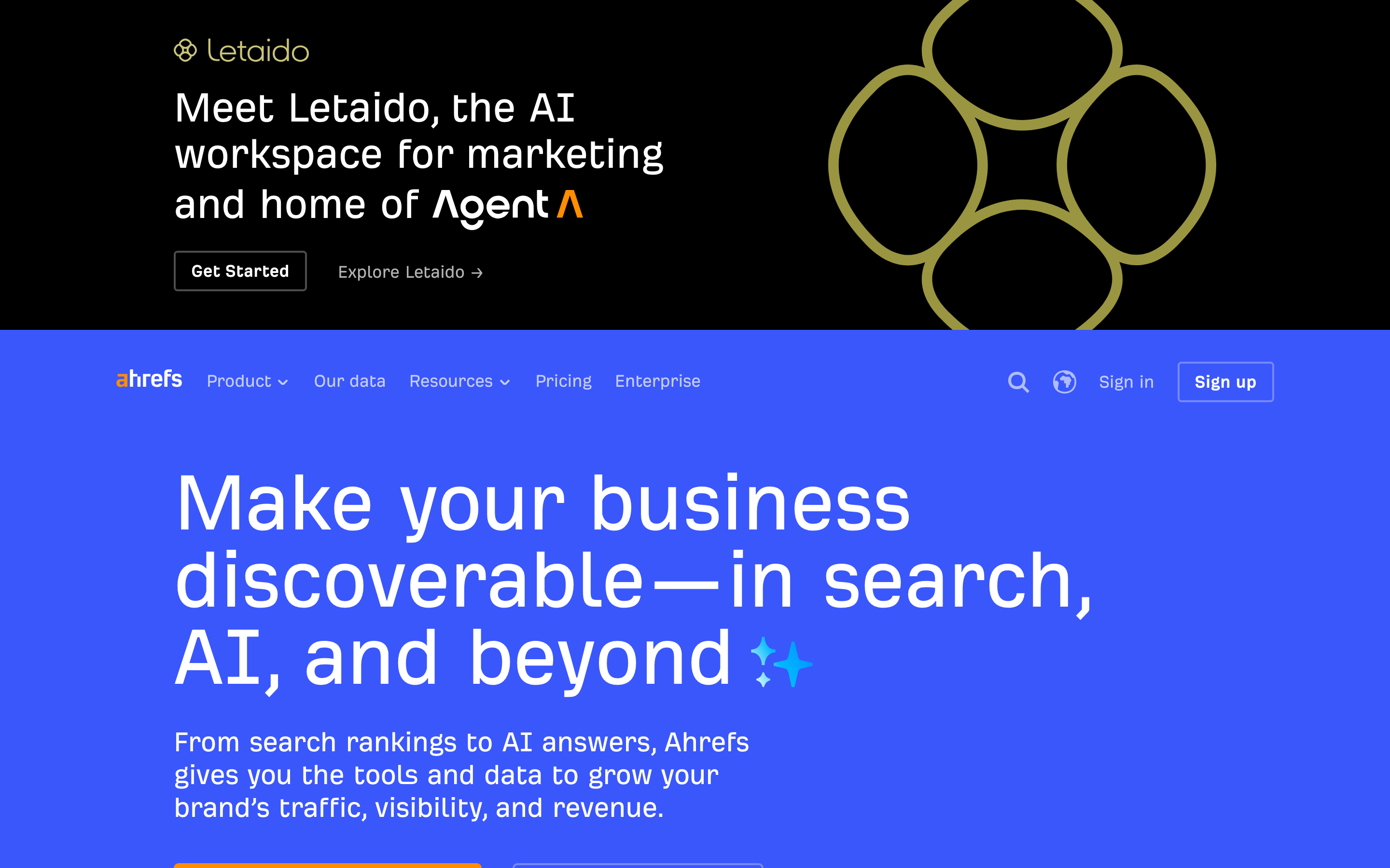 Ahrefs Webmaster Tools homepage